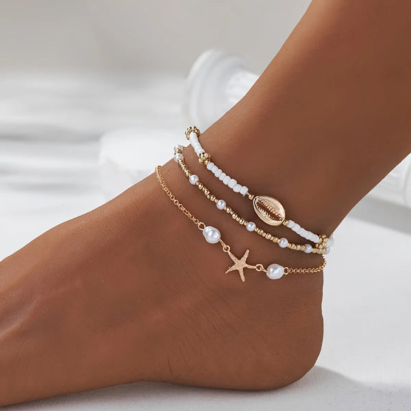 Style Beach Vacation Ankle Chains