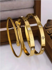 Flower Zirconia Bangle Bracelet Jewelry