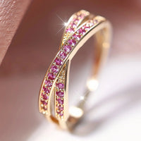 White Zircon Thin Rings Jewelry