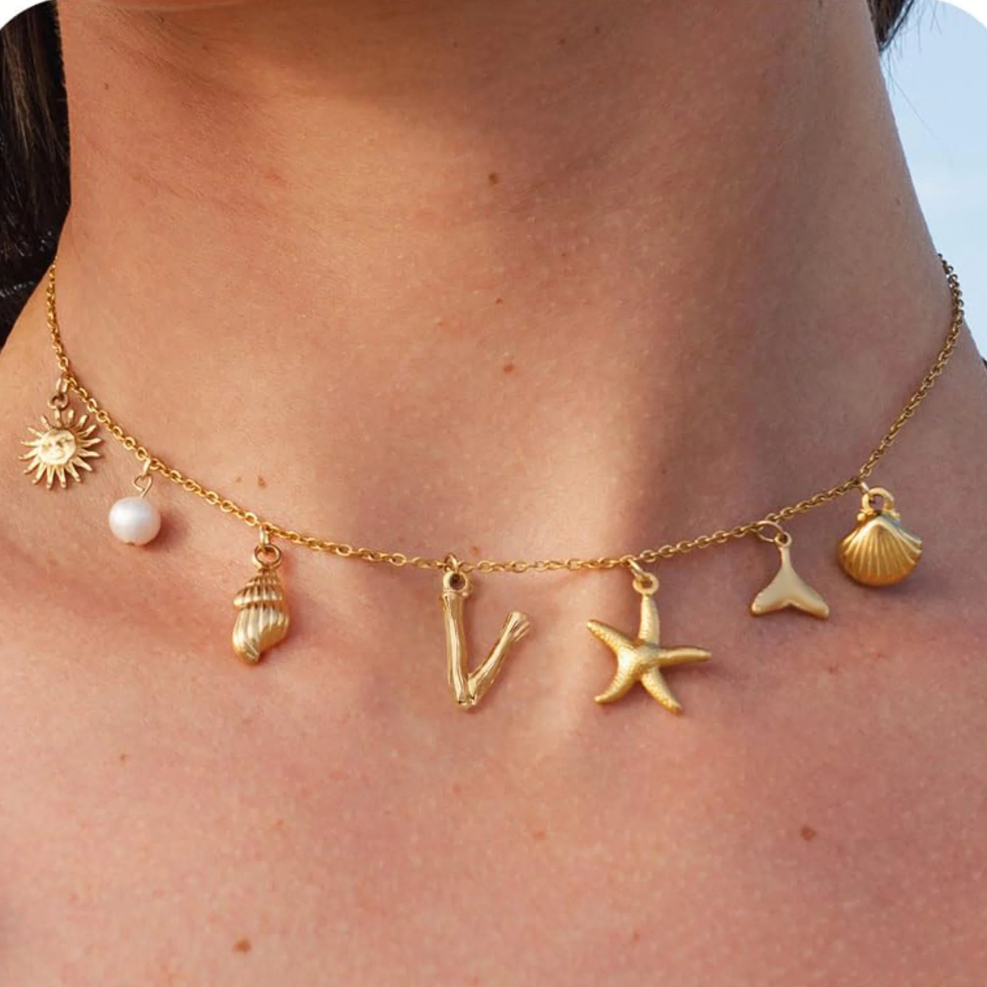 18K Gold-Plated Starfish Necklace
