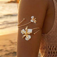 Floral Adjustable Arm Bracelet Beach
