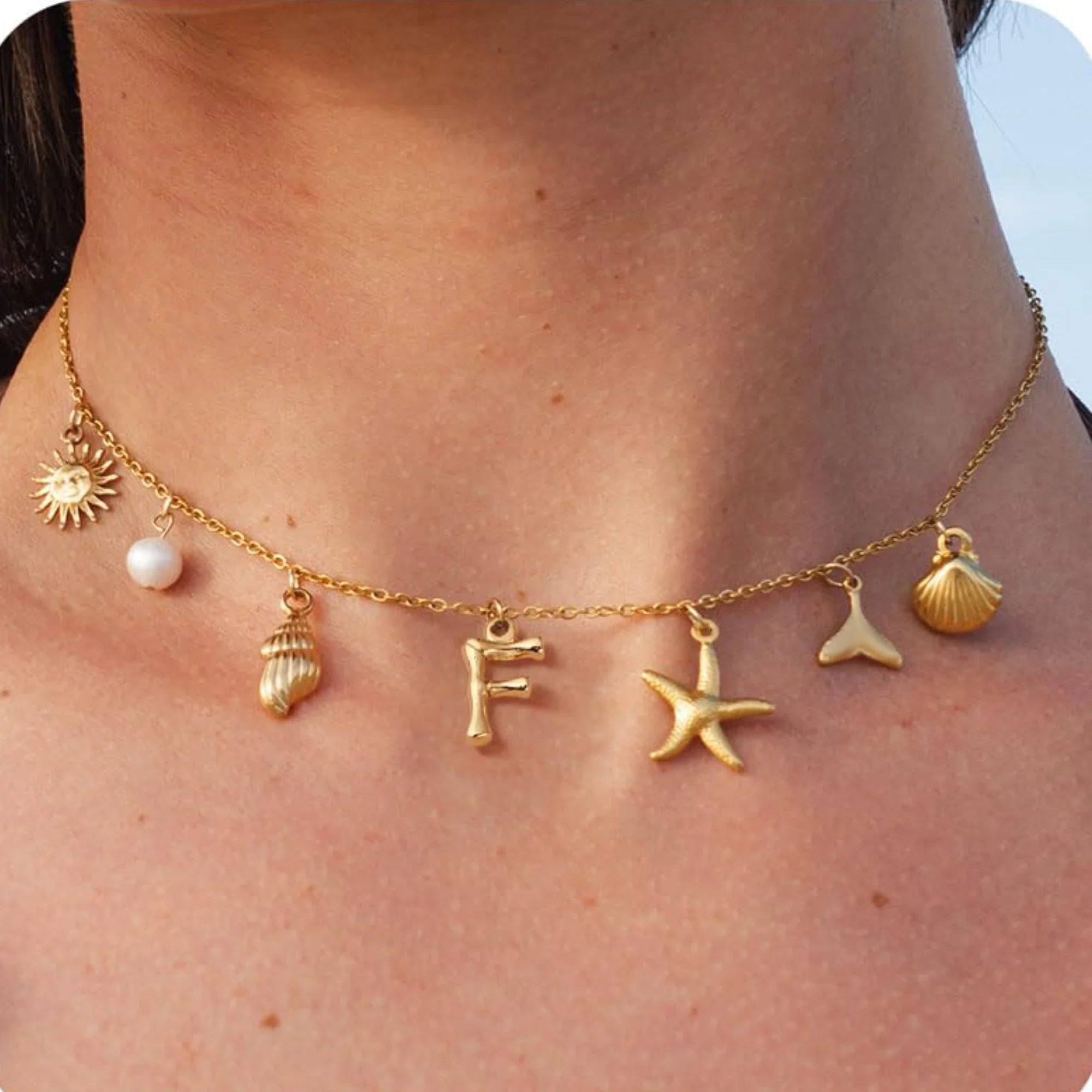 18K Gold-Plated Starfish Necklace