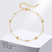 Gold Beaded Anklet