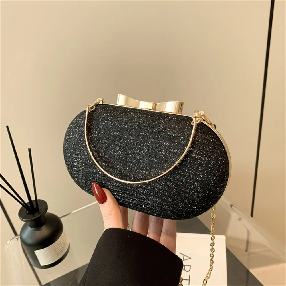 Glitter Evening Clutch Bag Top