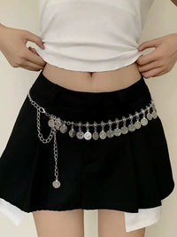 Retro Coin Tassel Waist Chain