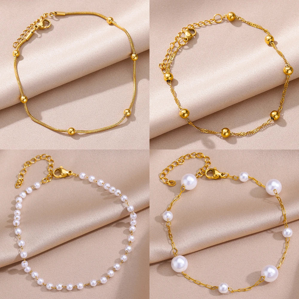 Beads Anklets Chain Ankle Bracelet Beach Jewelry