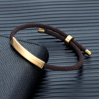 Rope Customize Id Bracelet