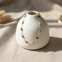 Natural Stone Bead Anklet