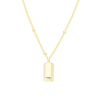 New Simple Small Golden Nugget Metal Texture Pendant Necklace for Women Fashionable Daily Accessory Party Jewelry Birthday Gifts