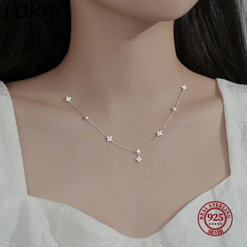 18K Gold-Plated Flower Necklace
