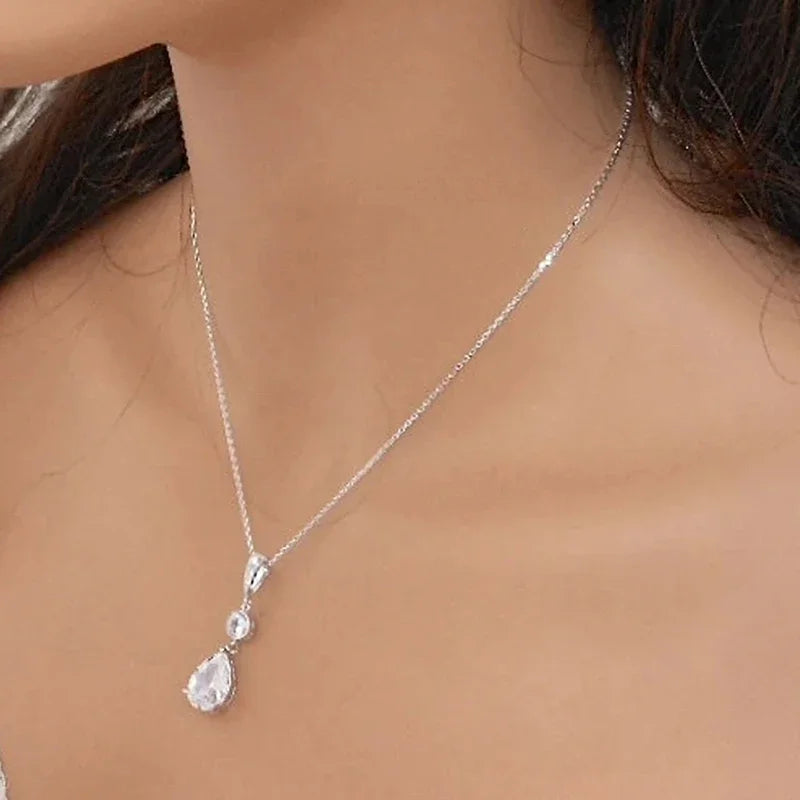 Cubic Zirconia Pendant Necklace