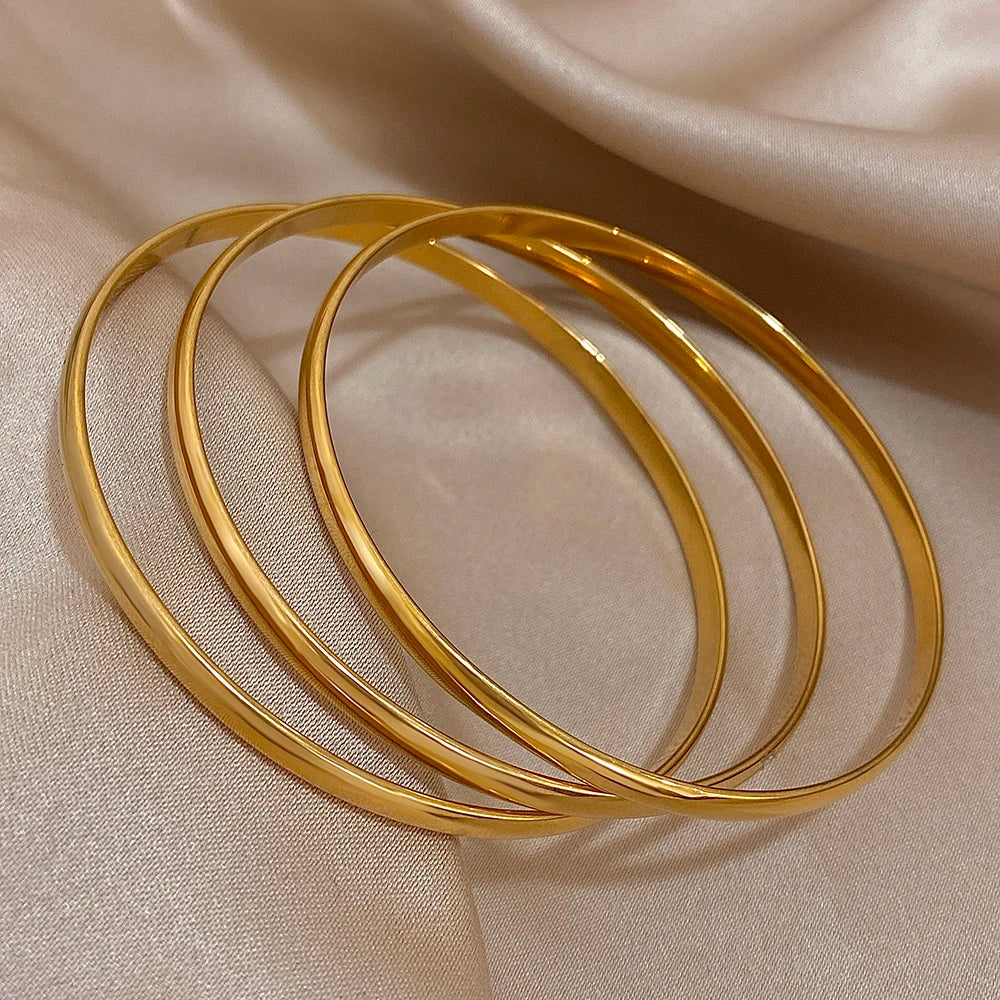 Glossy Bangle — Set of Three