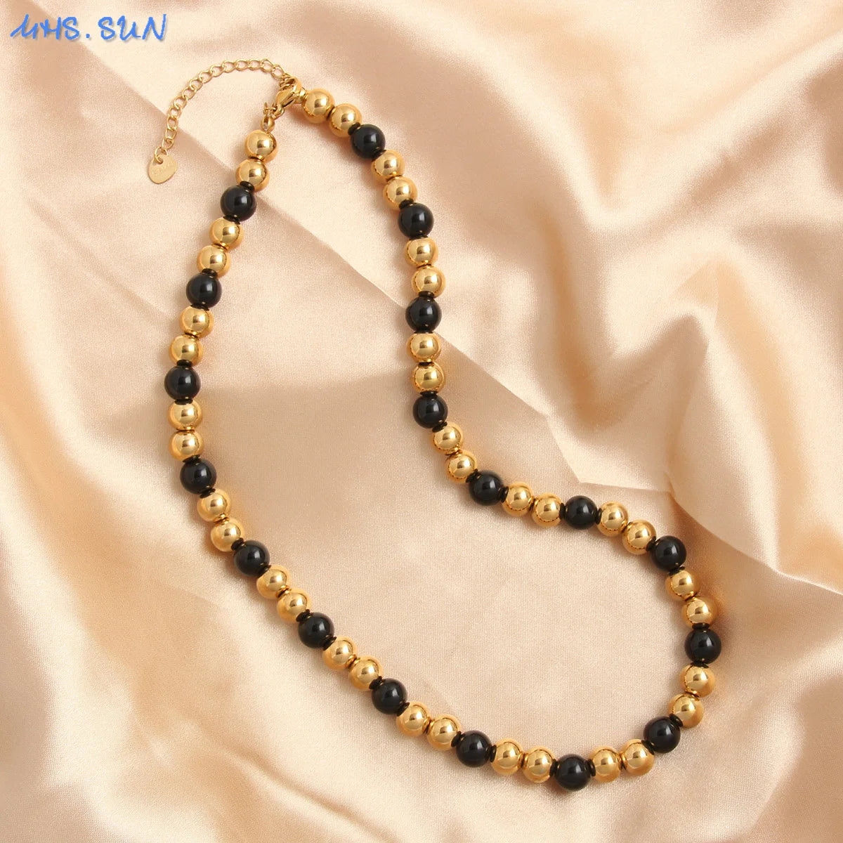 Gold Beaded Necklace