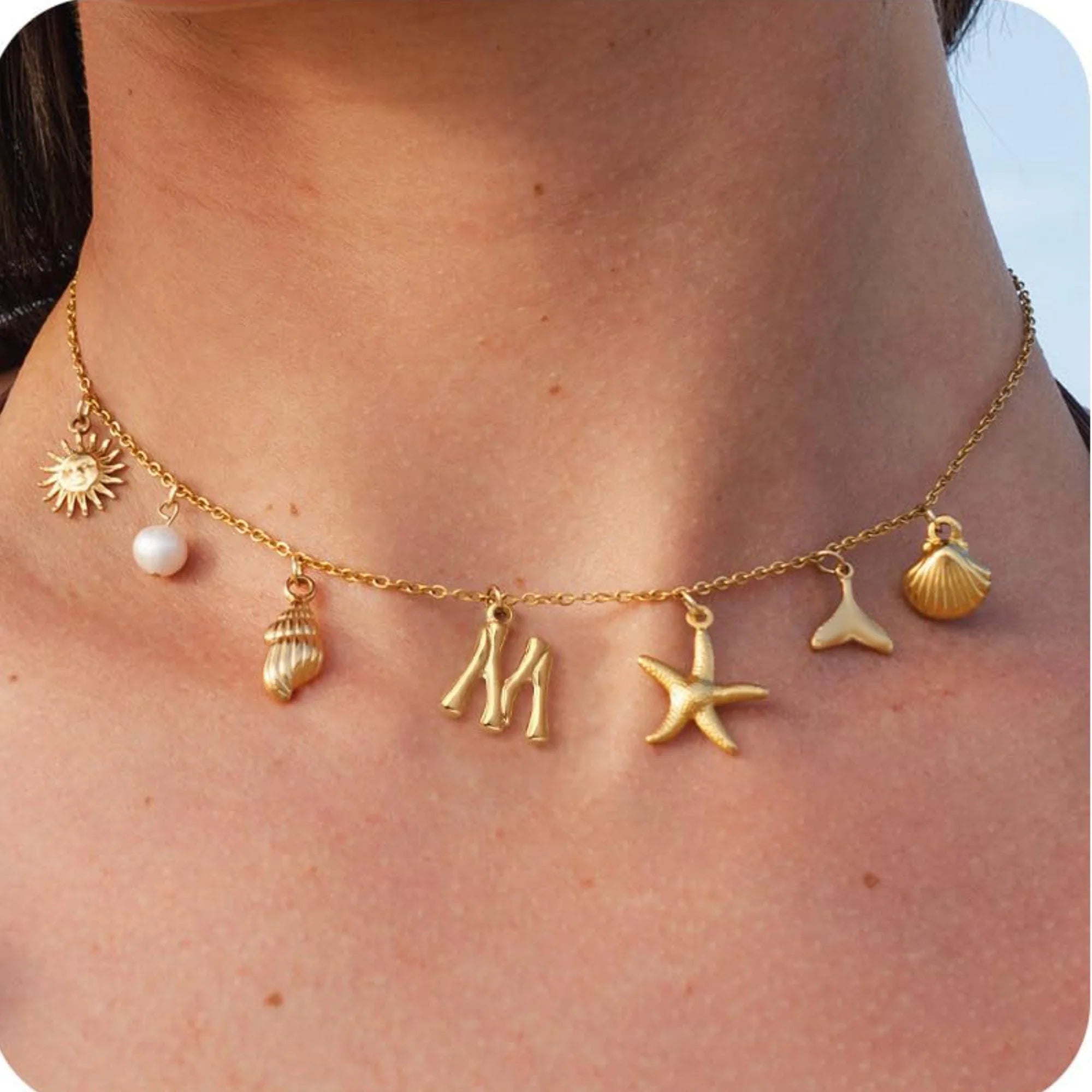 18K Gold-Plated Starfish Necklace