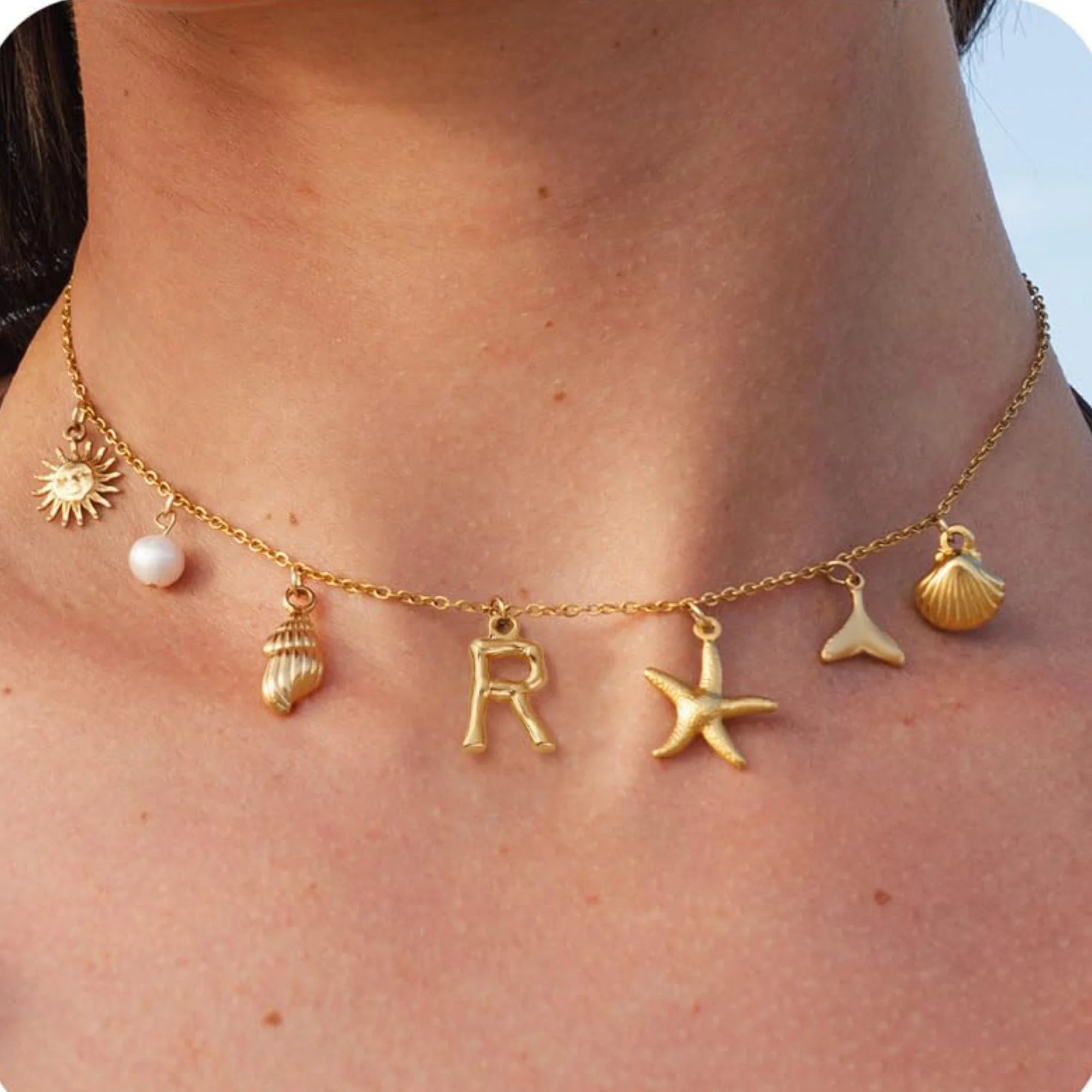 18K Gold-Plated Starfish Necklace