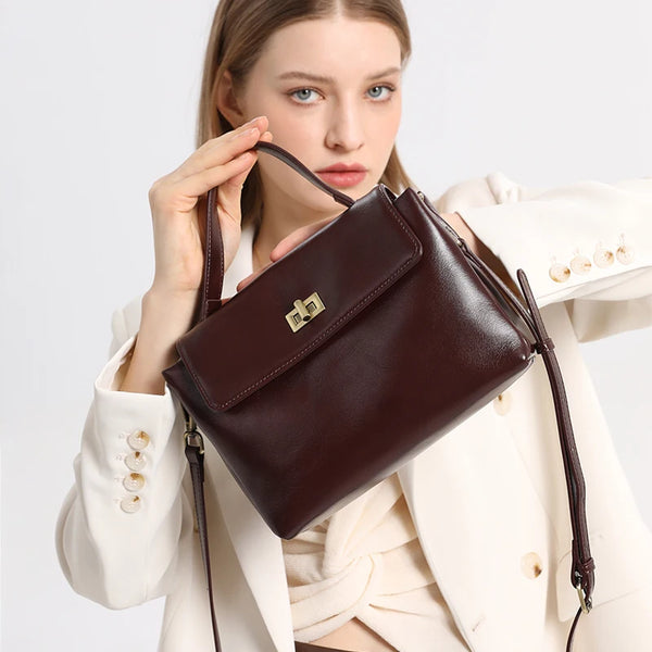 Top Handle Crossbody Bag Oil
