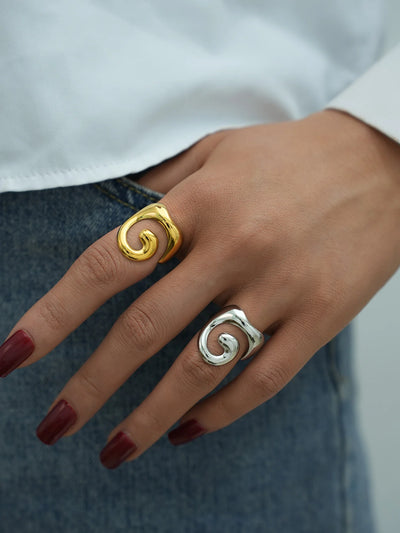 Gold Wave Ring