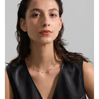 Faux Pearl Station Necklace