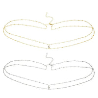 Double-Layer Beaded Waist Chain