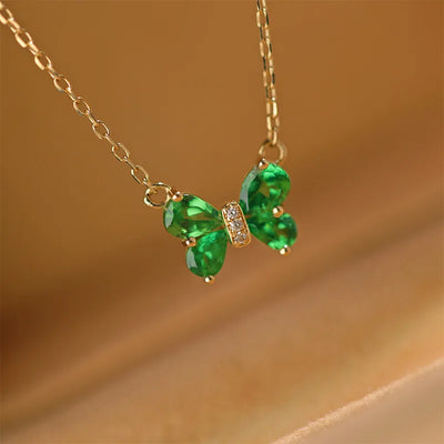 The Emerald Butterfly Necklace