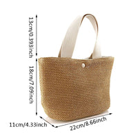 Straw Shoulder Messenger Bag Woven