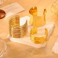 Set Open Wide Bangle Jewelry