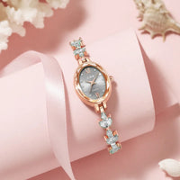Luxury Diamond Inlaid Watch Oval