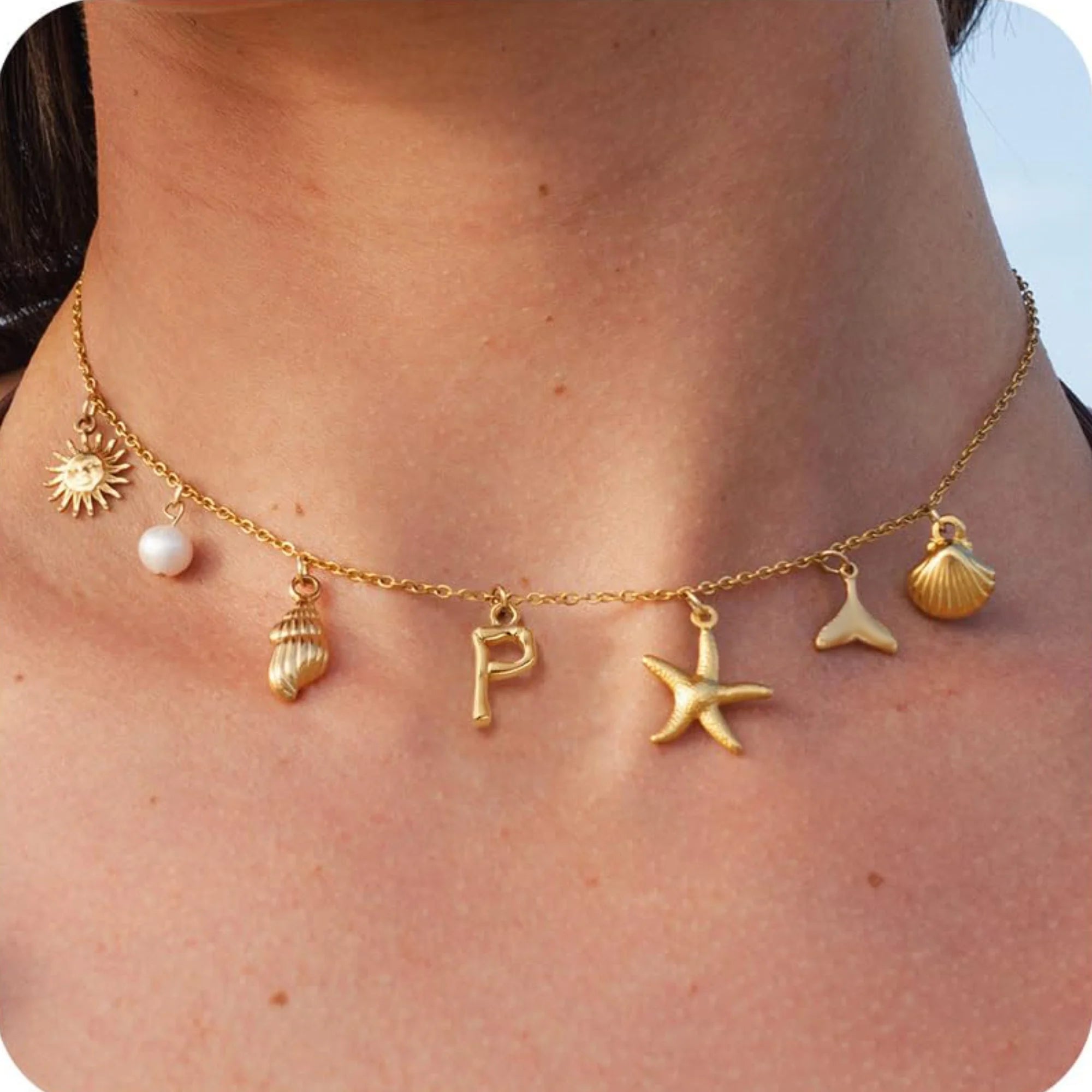 18K Gold-Plated Starfish Necklace