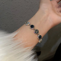 Luxury Blue Zircon 18k Zircon Bracelet Wedding