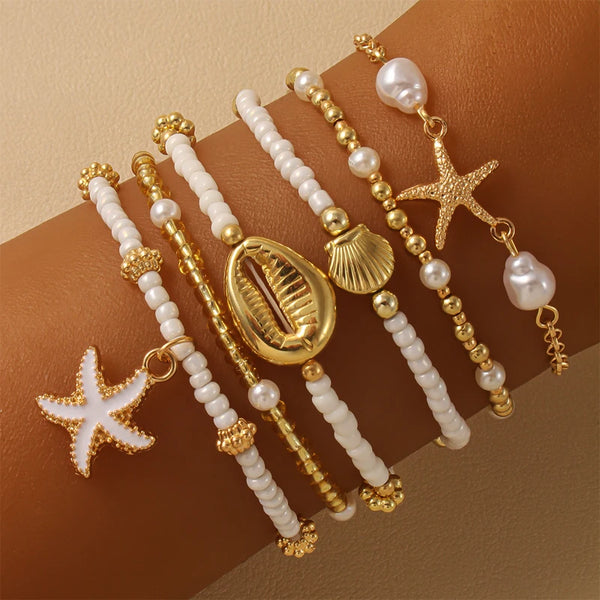 Shell Starfish Bead Set Beach