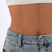 Rhinestone Crystal Tassel Waist Chain