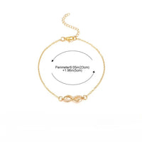 Infinity Zircon Anklet