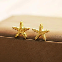 Conch Shell Starfish Earrings in