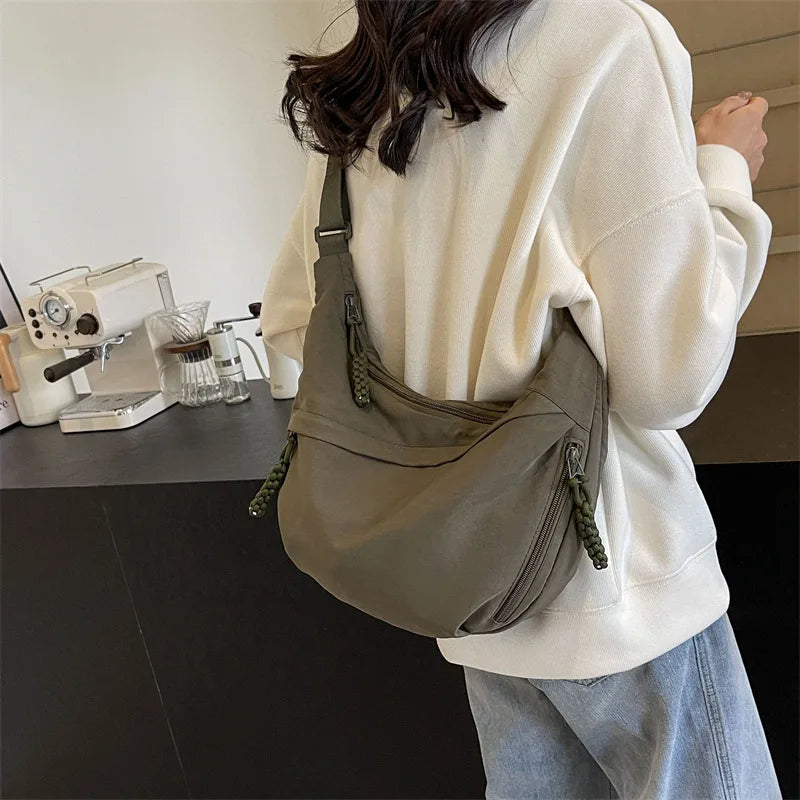 Nylon Fabric Shoulder Bag High