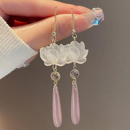 Chinese Style Lotus Pendant Tassel