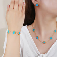 Bracelet Jewelry Set Necklace Earrings