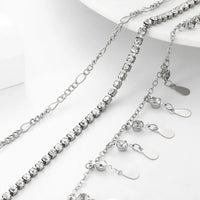 Butterfly Rhinestone Tassel Waist Chain
