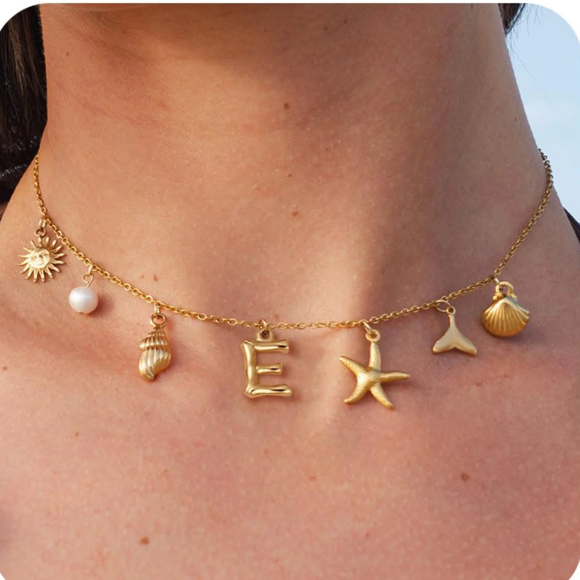 18K Gold-Plated Starfish Necklace
