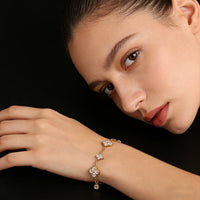 Mini Zirconia Flower Pendant Flower