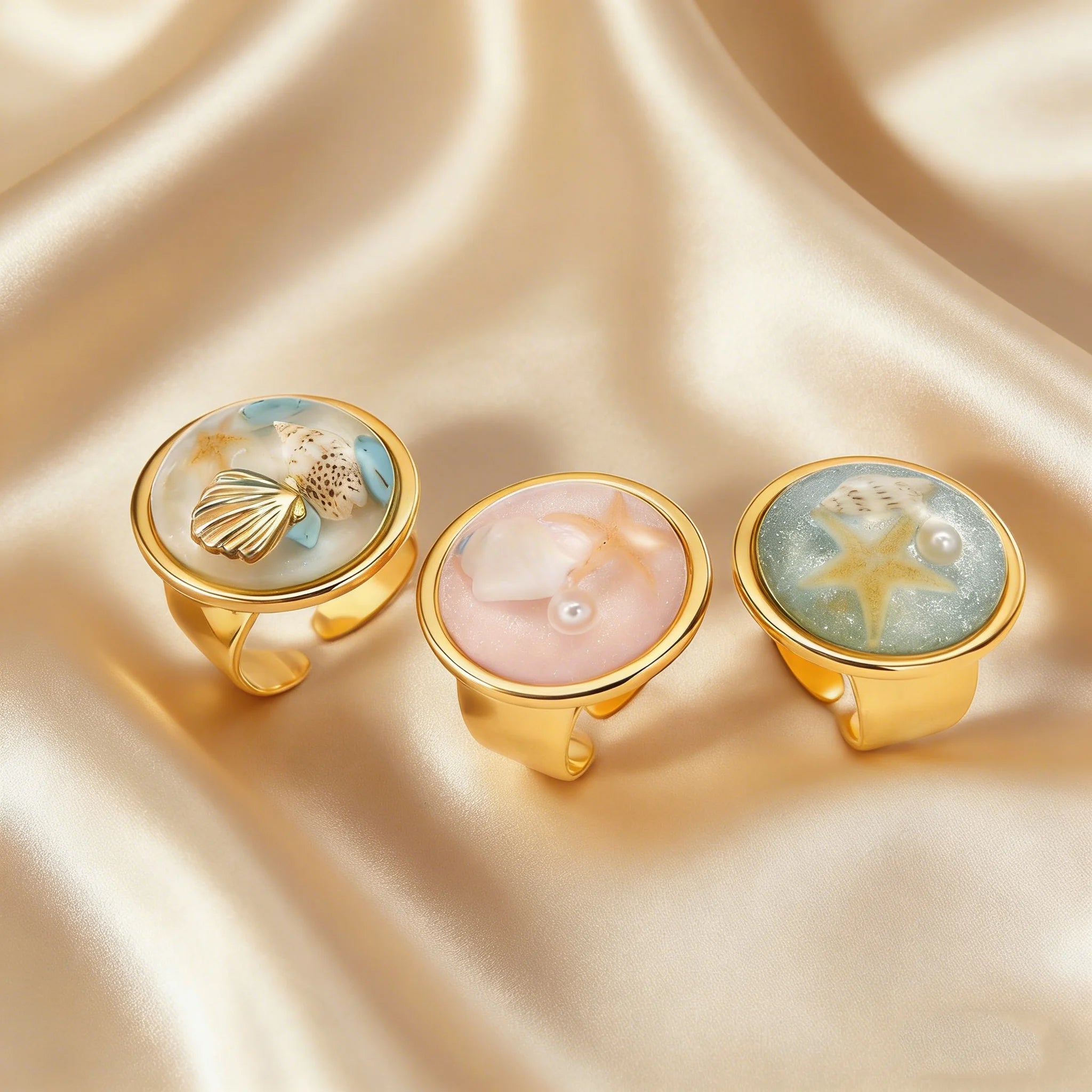 18K Gold-Plated Starfish Ring