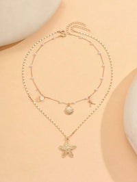 Pendant Necklace Beach Choker Pearl