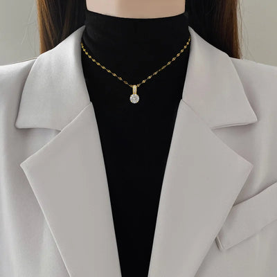 Gold Rhinestone Necklace
