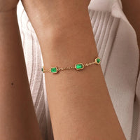 Green Zircon Pendant Necklace Crystal