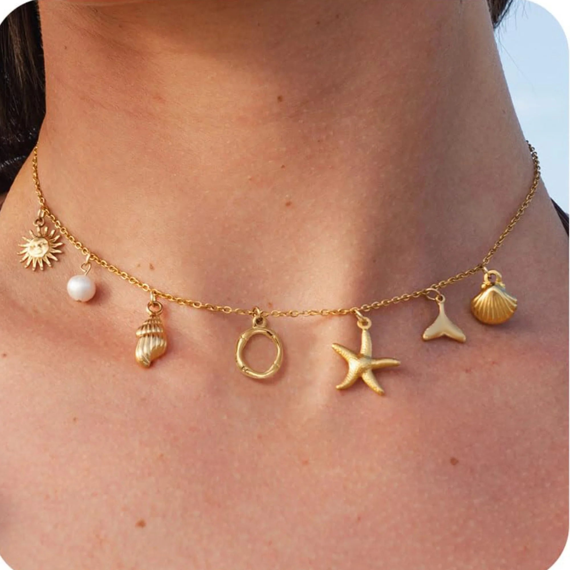 18K Gold-Plated Starfish Necklace