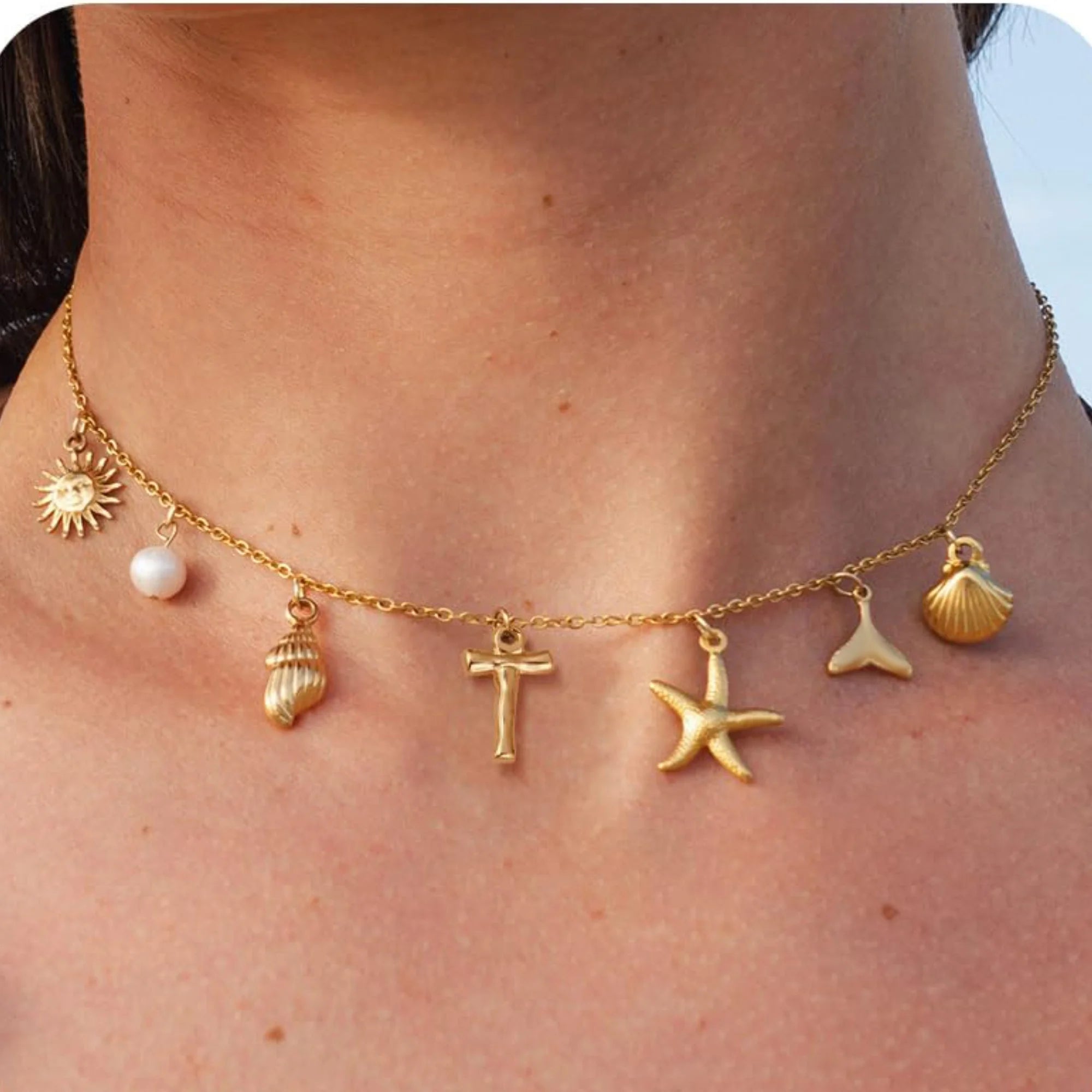 18K Gold-Plated Starfish Necklace