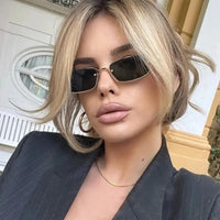 Small Square Sunglasses Metal