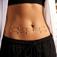 Rhinestone Tassel Waist Chain