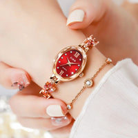 Luxury Diamond Inlaid Watch Oval