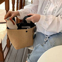 Straw Shoulder Messenger Bag Woven