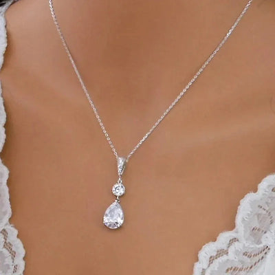 Cubic Zirconia Pendant Necklace
